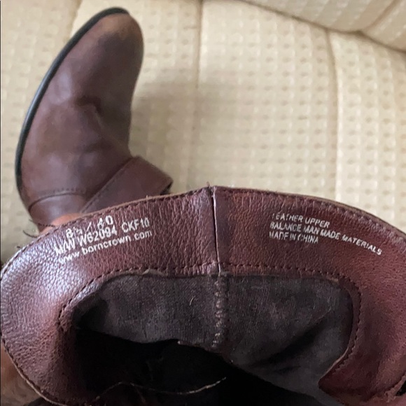 Brown Leather Born Women’s Boots 8.5 - Picture 4 of 8